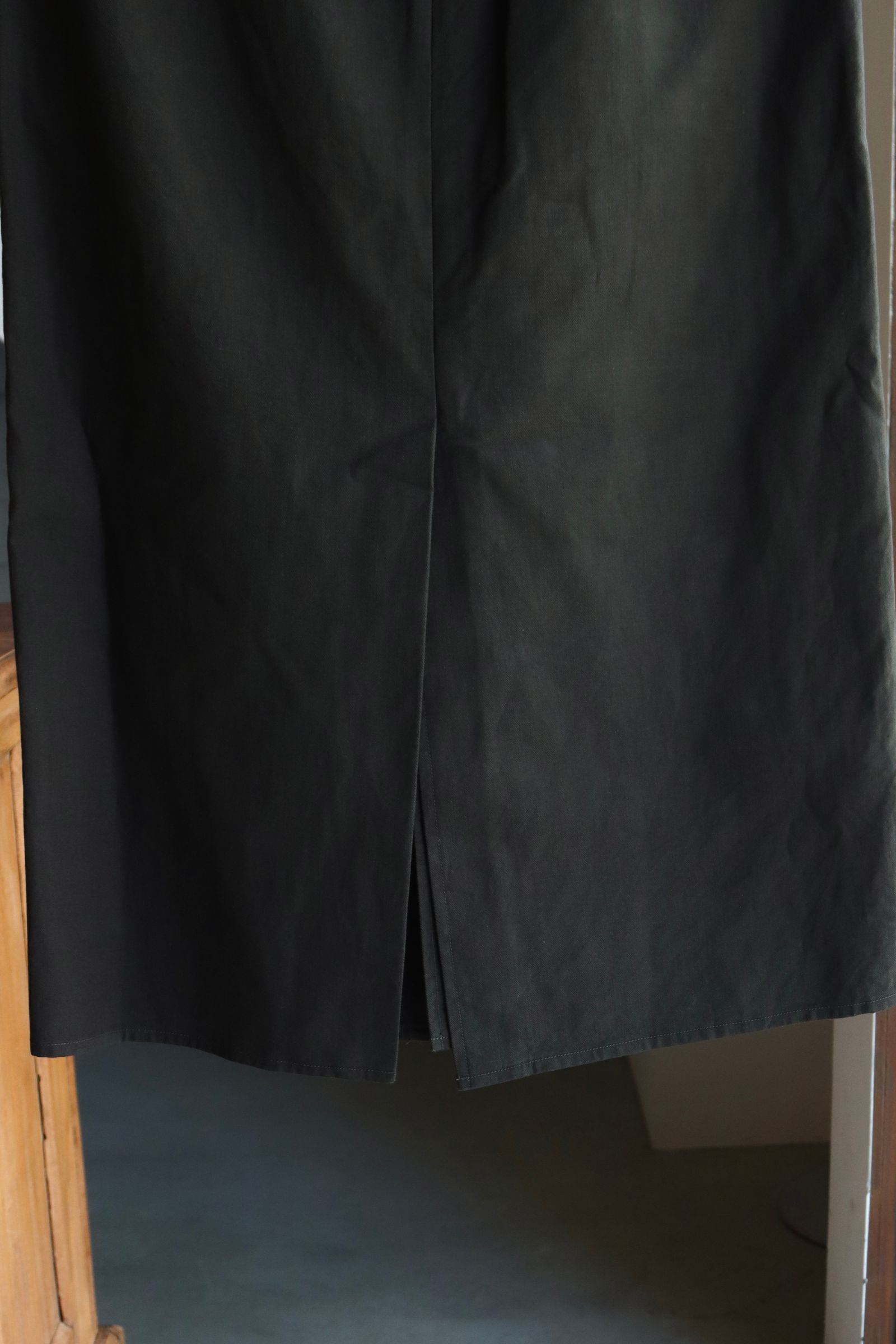 blurhms Women's 25FW Cotton Serge Belted Skirt(BHSW25F7)InkBlack