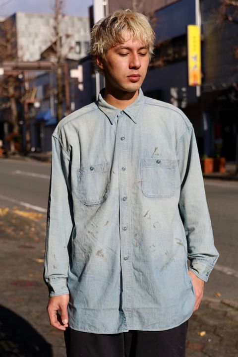 BOW WOW 26 New Year Release Items バウワウ SKETCH ZOMBOO USN CHAMBRAY SHIRT AGED(BW261-SZUCS) INDIGO☆1月2日11:00発売！