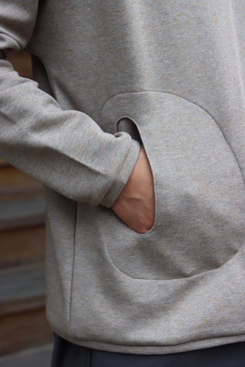 Graphpaper Wool Boa Zip-Up Vest(GU213-70205B) style. 2021.09.12.