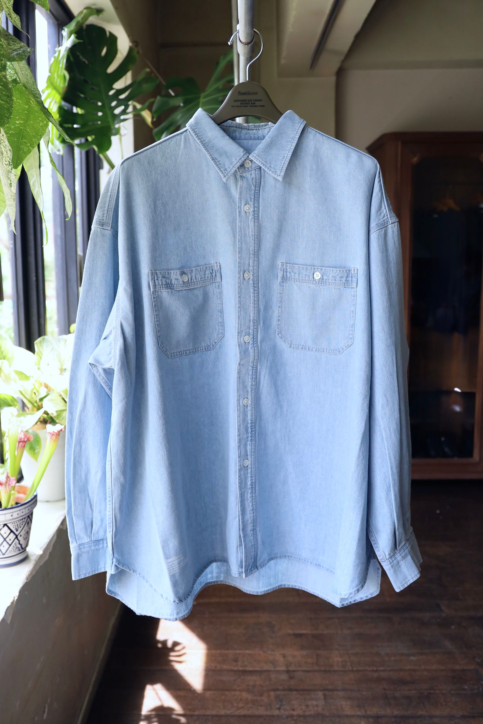 フレッシュサービス LIGHT DENIM L/S SHIRT (FSC252-50045)LIGHT FADE☆6/21(土)発売！