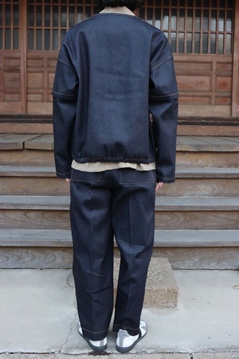 SEEALL ZIP PULLOVER JACKET,DOUBLE WAIST BELT PANTS set up style. 2022.03.17.