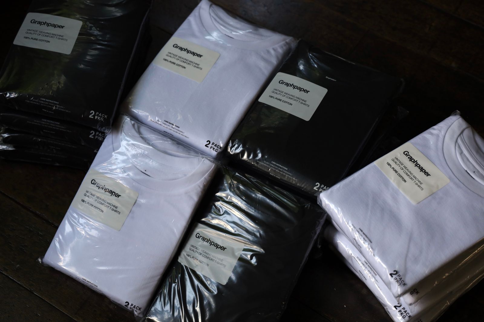 Graphpaper - グラフペーパー パックTシャツ 2-Pack Crew Neck