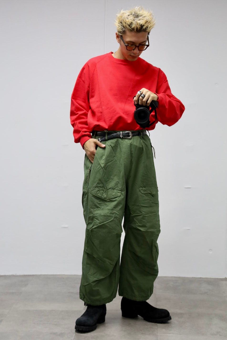 Gurank グランク Dyed flightpants (2549)KHAKI★新作発売！