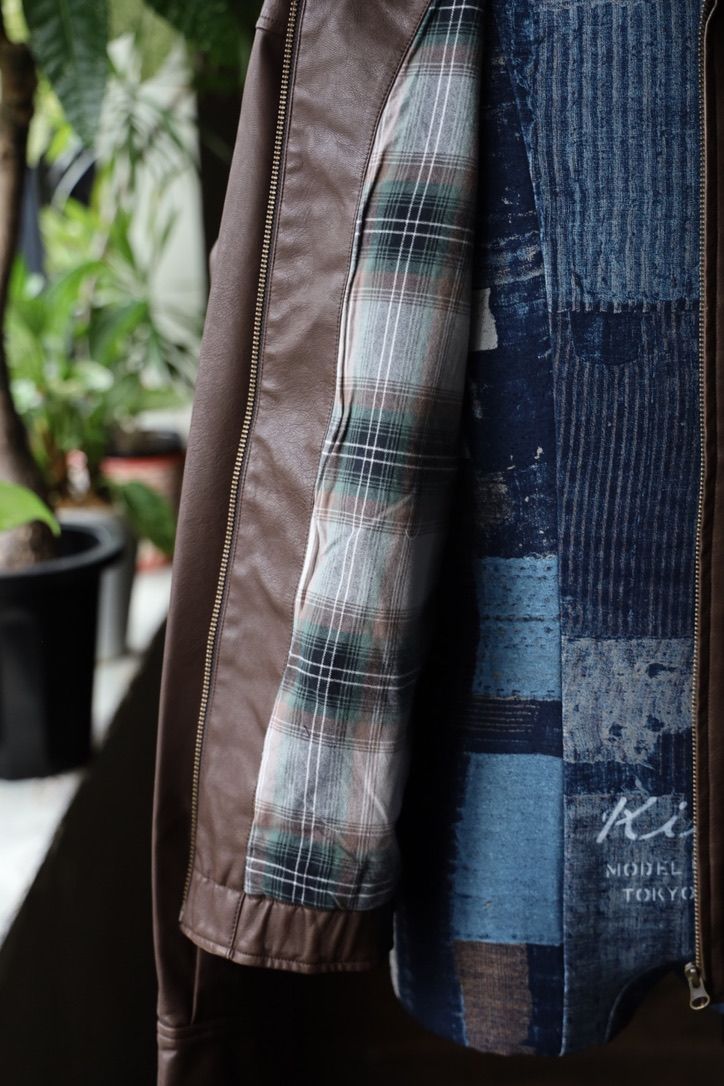 セダンオールパーパス FW25 Synthetic Leather Jacket(SD25F-JK03)Vintage Brown