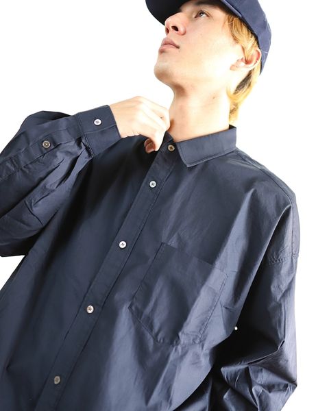 FreshService 24SS CORPORATE UNIFORM L/S SHIRT(NAVY) style 2024.3.8