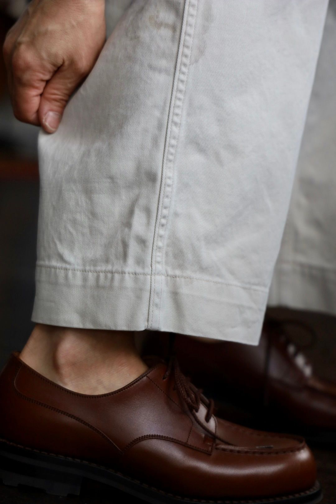BOW WOW バウワウ パンツ STAINED WORK TROUSERS(BW251-SWT)O.BEIGE AGING
