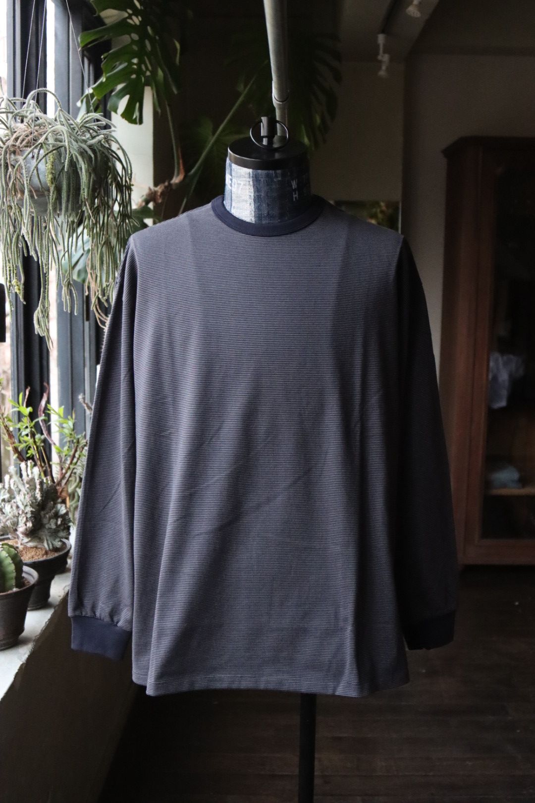 Graphpaper - グラフペーパー24SS Narrow Border L/S Tee(GU241-70117B