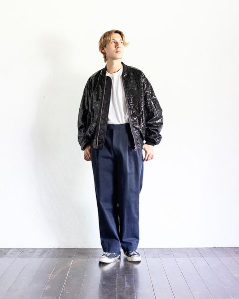 YOKE RUBBER HAND PAINTED BOMBER JACKET スタイル 8月24日(土)新作発売！