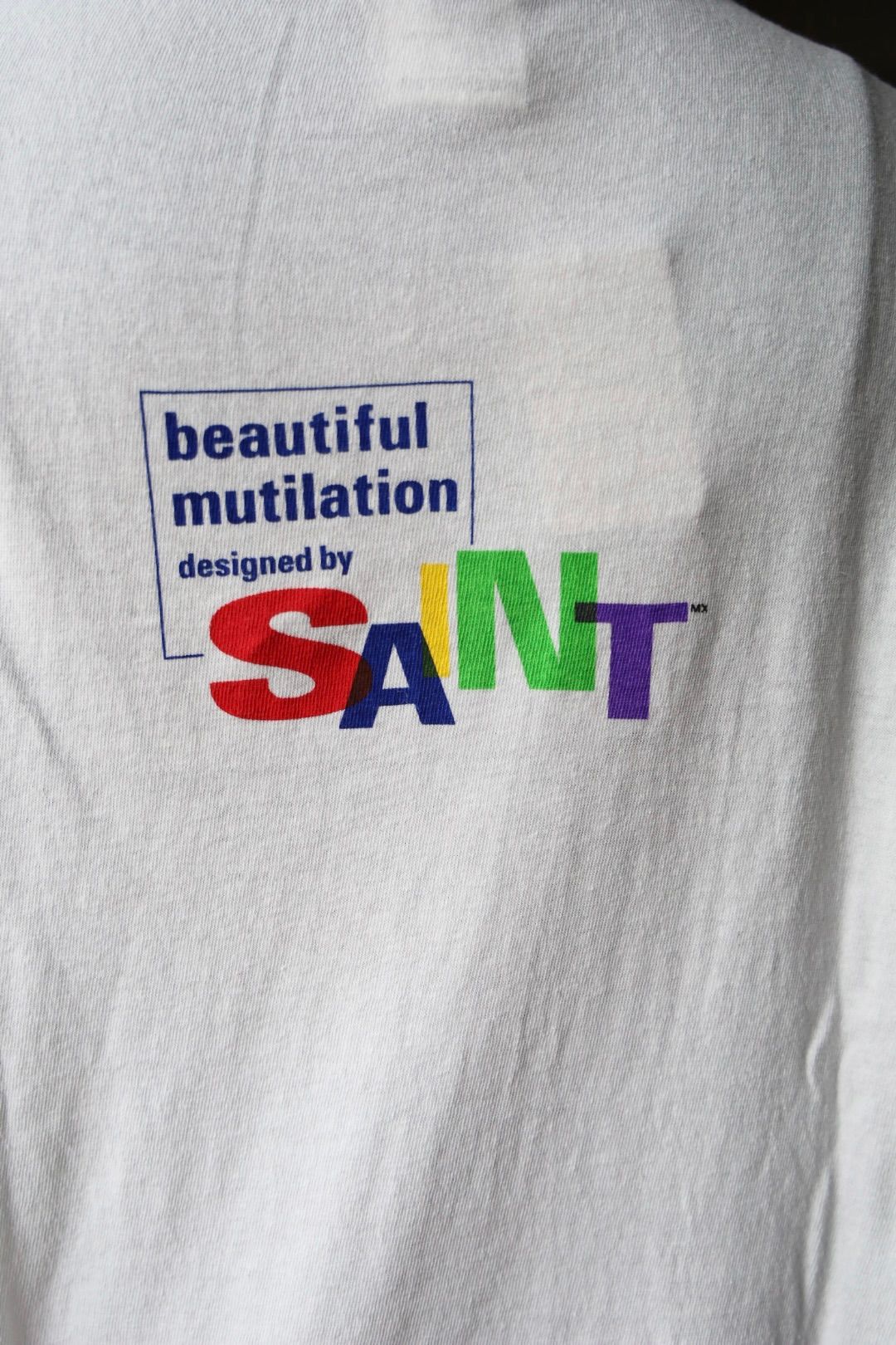 セントマイケル Tシャツ BEAUTIFUL SAINT LS TEE(SM-HR1-0000-036)WHITE★9月27日(土)発売！