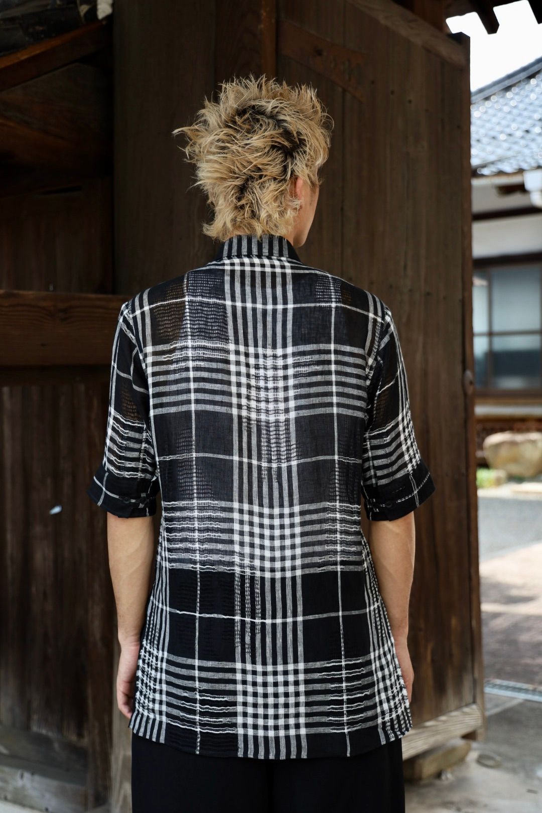 Yohji Yamamoto チェック柄レギュラーカラーシャツ 新作発売！