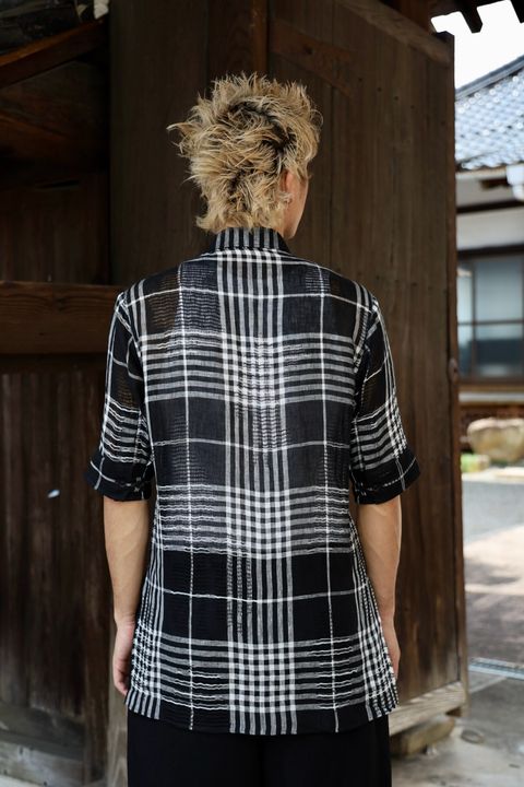 Yohji Yamamoto チェック柄レギュラーカラーシャツ 新作発売！