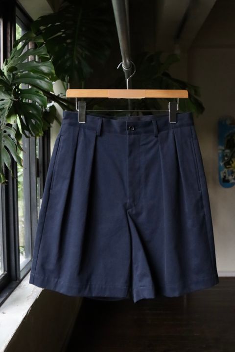 アプレッセショーツTwo Tuck Chino Shorts(23SAP-04-02H)NAVY
