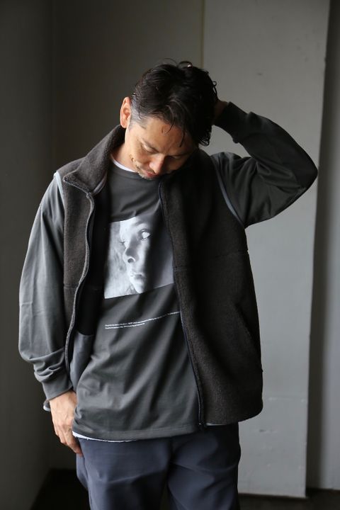 Graphpaper Poet Meets Dubwise for GP Jersey L/S Tee "SUN"GRAY style.2020.11.7.