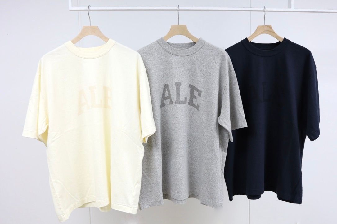 blurhms ROOTSTOCK ブラームスルーツストック 26SS ALE-Y 88/12 Print Tee WIDE(bROOTS25S36S26A)HEATHER GREY x FADE GREY☆4月17日(金)新作発売！