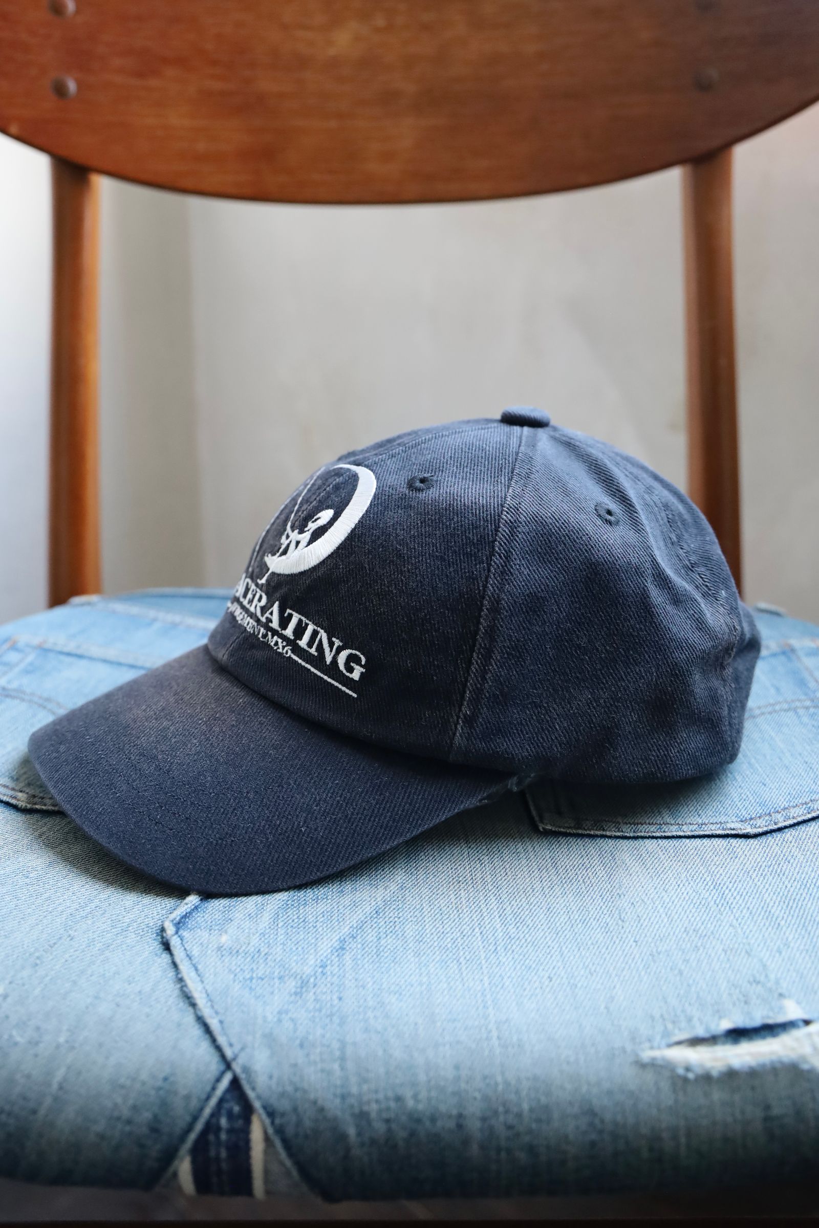 帽子 SAINT MICHAEL 6PANEL CAP LACERATING SAINT M×××××× (セントマイケル) / 6PANEL CAP - LACERATING