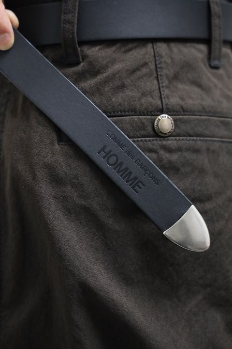 COMME des GARCONS HOMME コムデギャルソンオム26SS ナイロンオックス製品染フーデッドパーカ"BROWN"スタイル