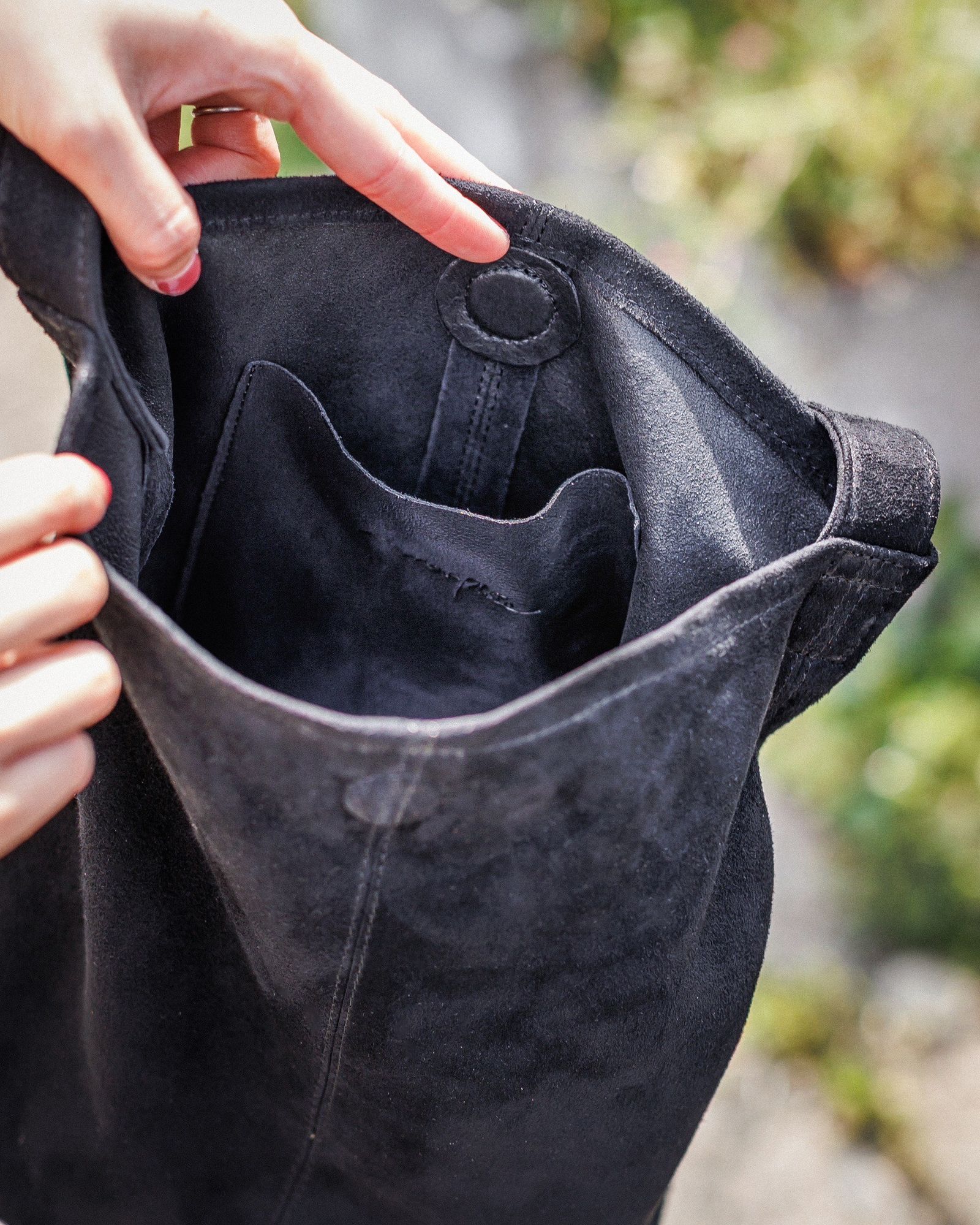 Morphee / モルフェトートバッグ CYLINDER S (CYS-OBK-1 )OIL SUEDE BLACK