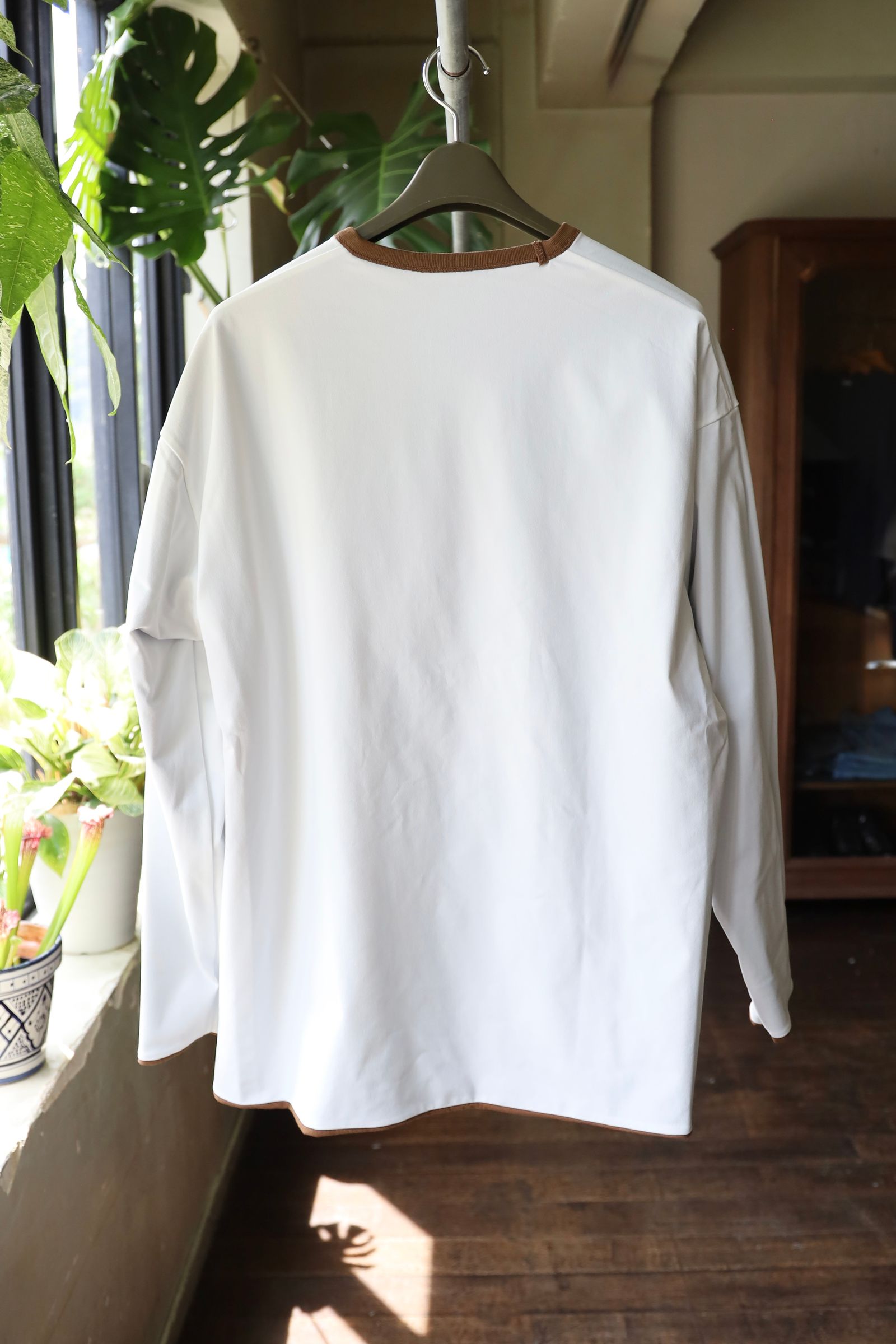 フレッシュサービス REVERSIBLE L/S TEE (FSC252-70041)BROWN