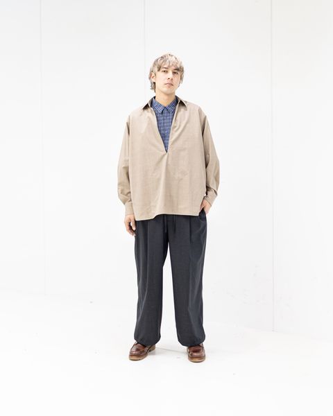 Graphpaper Fine Wool Heather L/S Skipper Shirt 2月21日(土)新作発売！