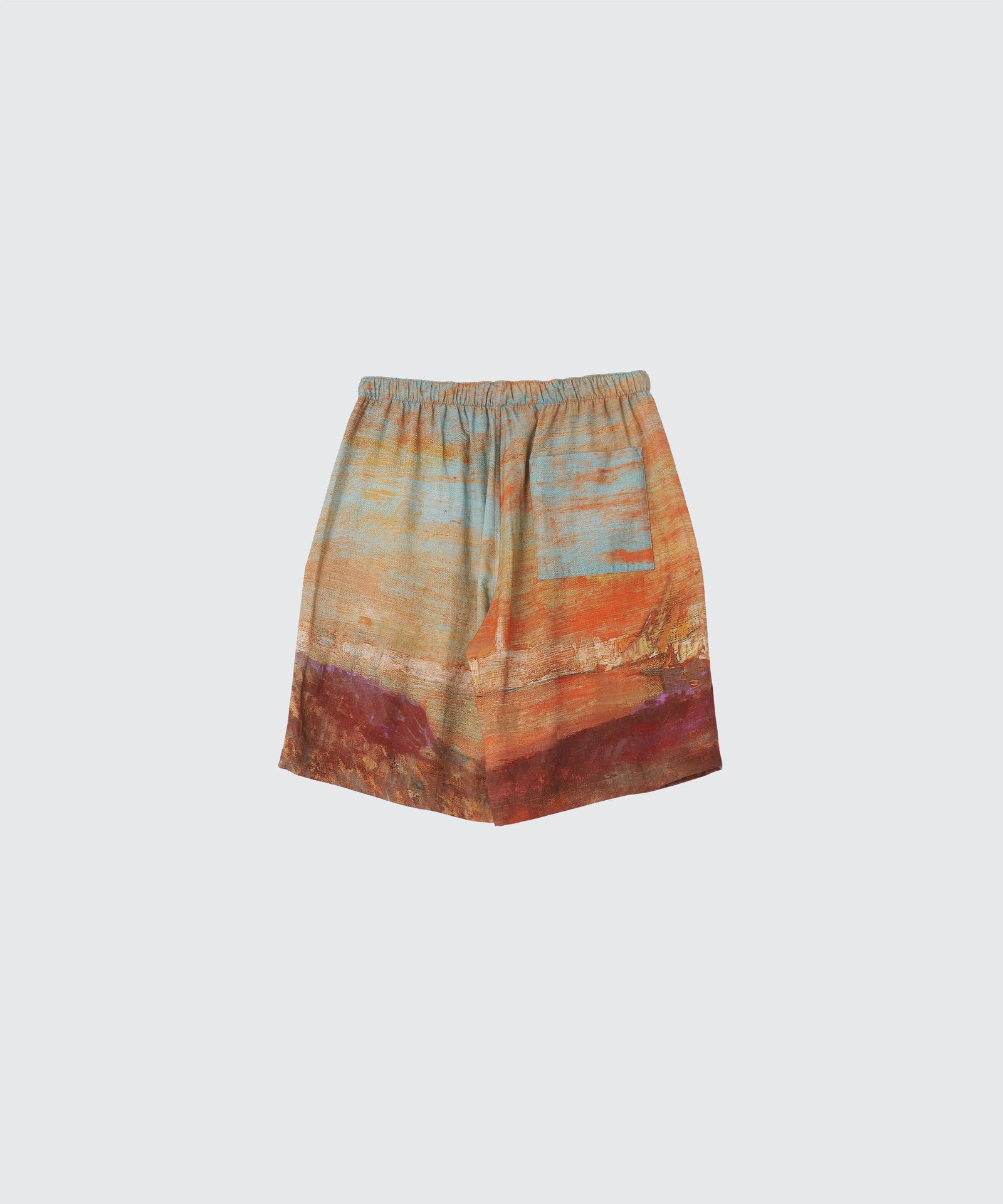 ヨーク24SS LANDSCAPE PRINTED EASY SHORTS(YK24SS0711P)ORANGE☆5月3日(金)発売！