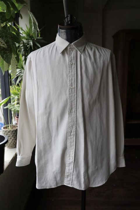 アプレッセ 2025 STYLE2 Double Weave Twill Regular Collar Shirt(25AAP-02-10)ECRU☆9月27日(土)発売！