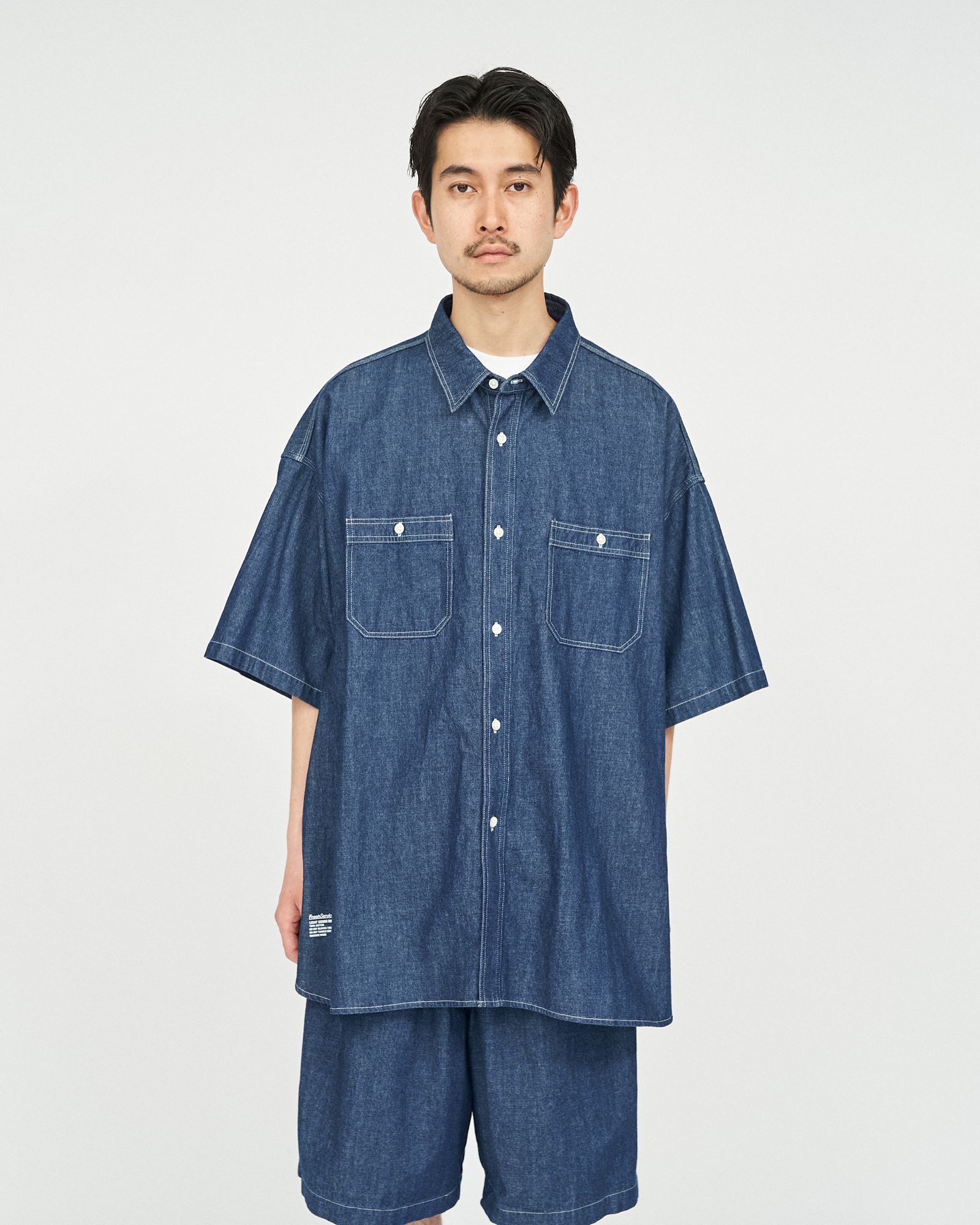 フレッシュサービス LIGHT DENIM S/S SHIRT (FSC252-50046)DARK FADE☆6/21(土)発売！