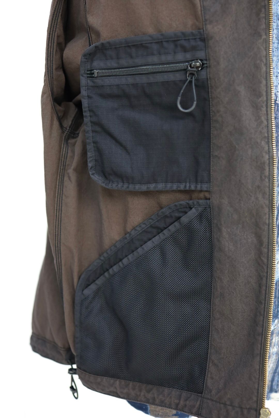 コムデギャルソンオム26SS ナイロンオックス製品染ジップアップフーディ(HQ-J003-051)BROWN☆2月6日(金)発売！