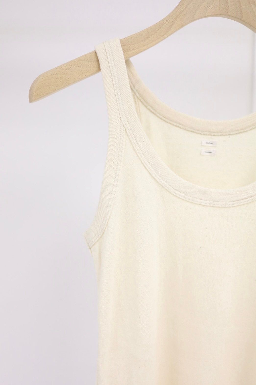 blurhms 26SS Women's Co/Silk Nep Rib Tank top(BHSW26S8)Ivory