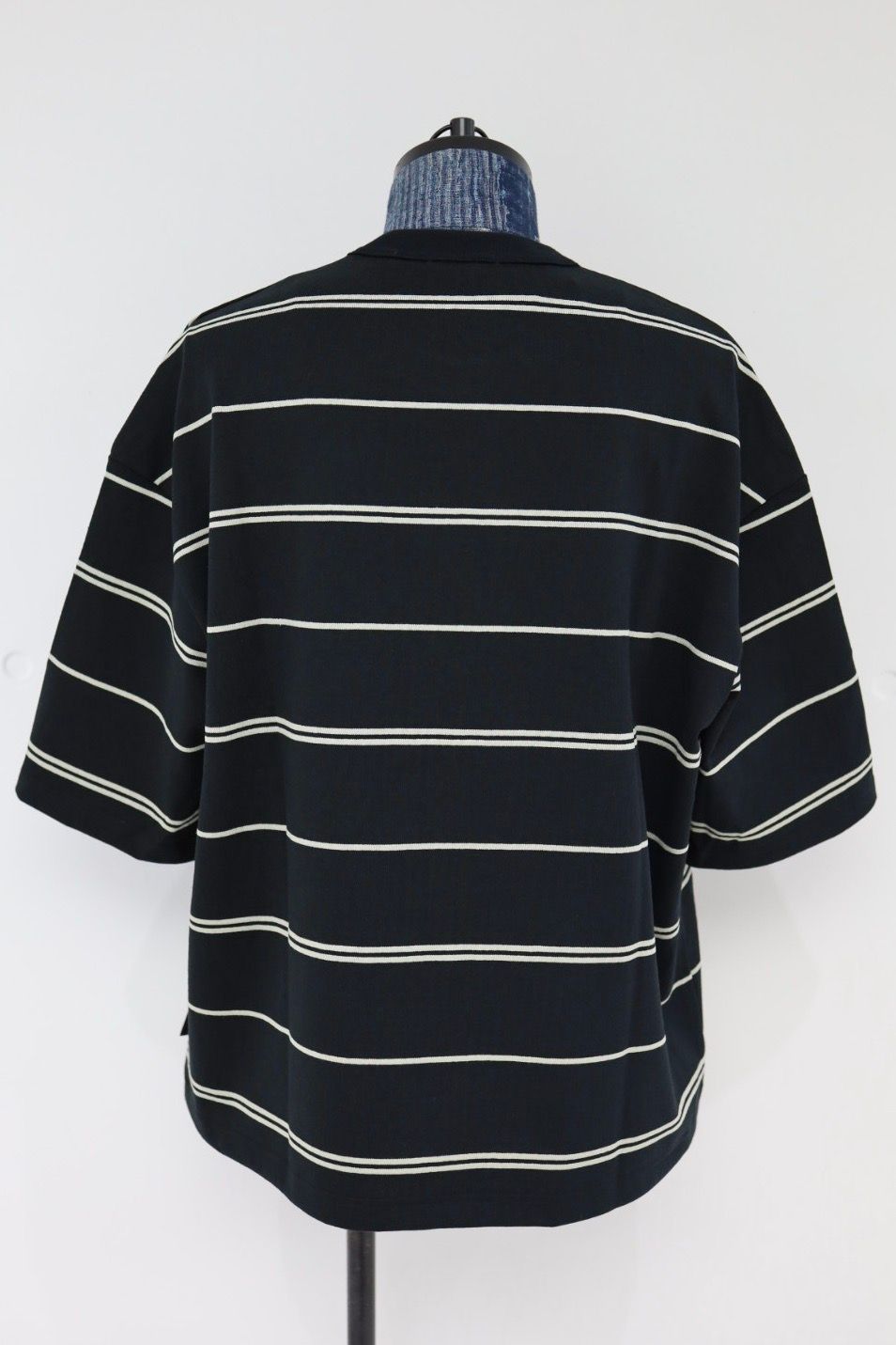 コムデギャルソンオム26SS 綿度詰天竺ボーダーTシャツ(HQ-T021-051)BLACK×GRAY☆5月1日(金)発売！