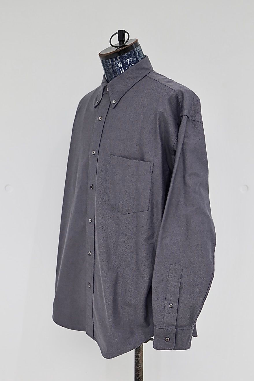 グラフペーパー26SS Oxford L/S B.D Box Shirt (GM261-50020B)GRAY☆1月10日(土)発売！