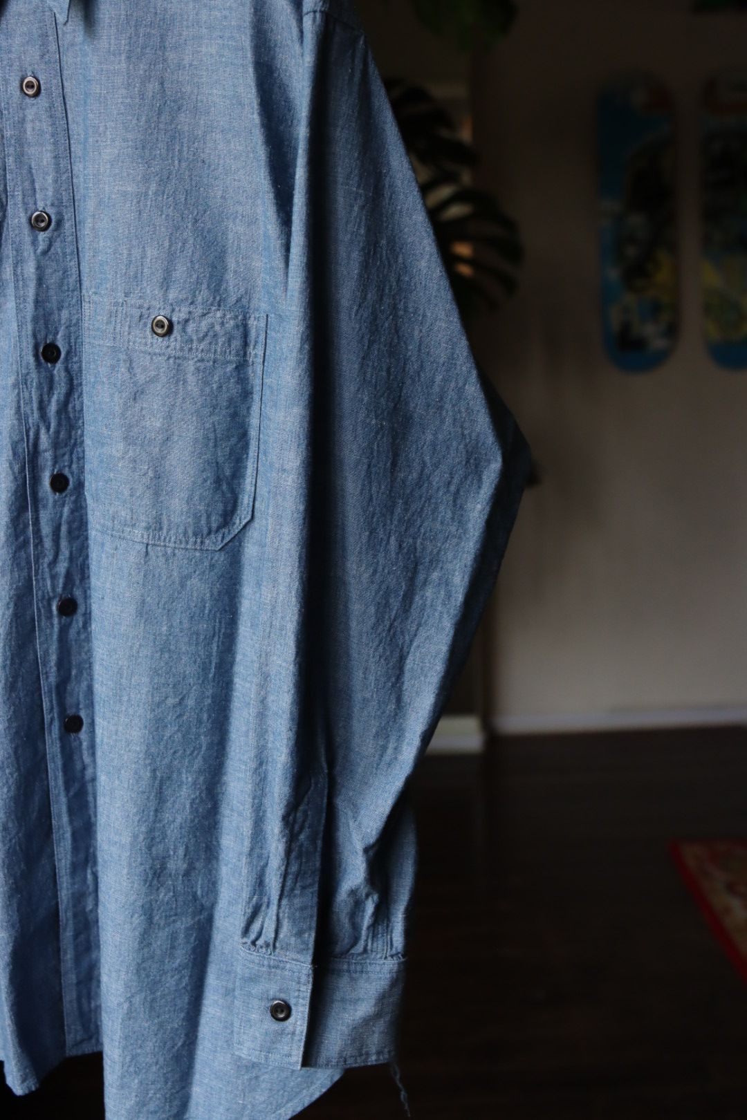 アプレッセ23AWシャツ BB Washed Chambray Shirt(23SAP-02-09M)INDIGO