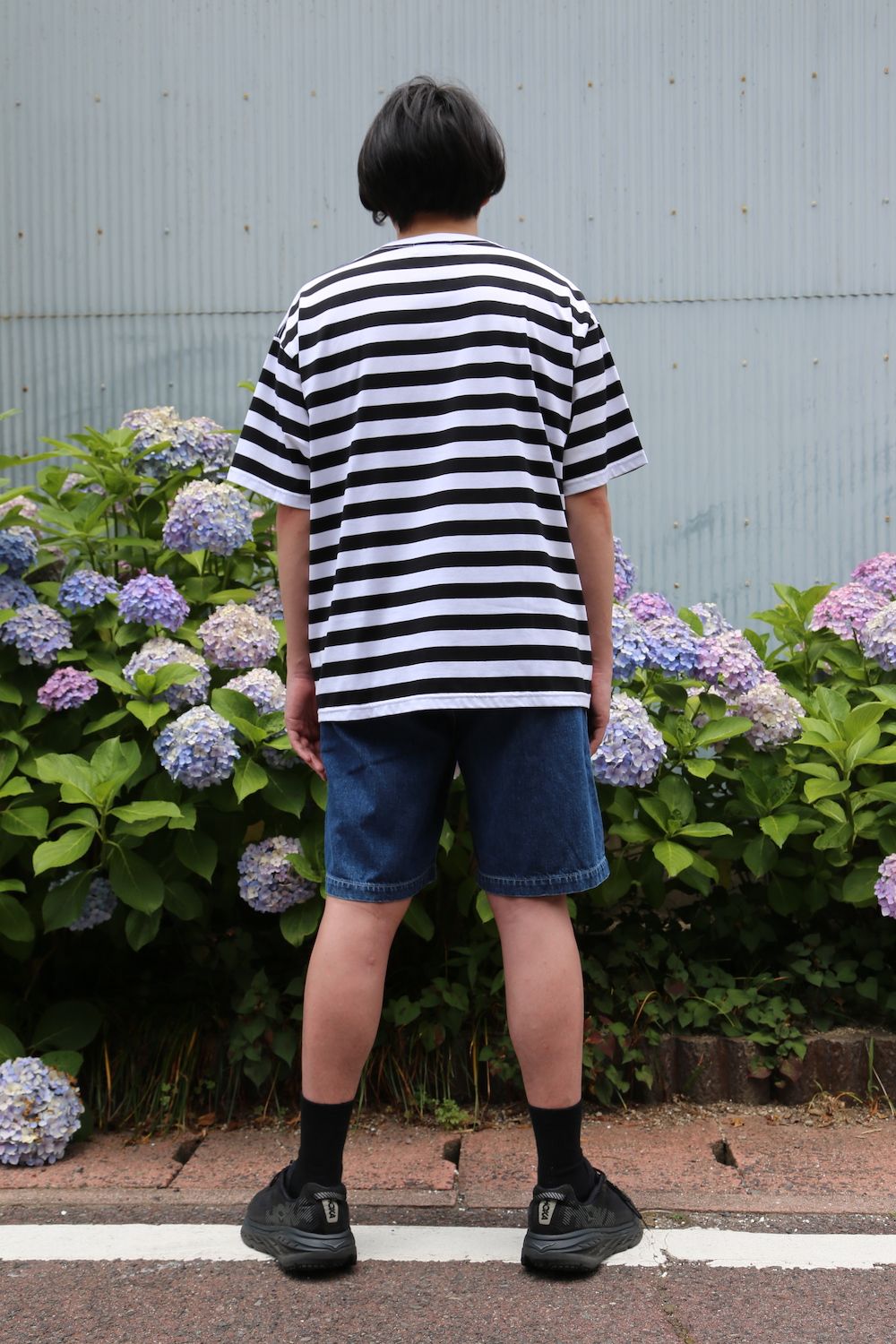 Graphpaper Border S/S Pocket Tee style.2021.6.27.