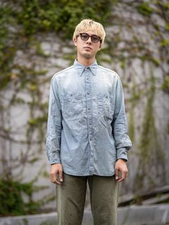 BOW WOW 26FW METAL BUTTON CHAMBRAY SHIRT(BWU-MBCS) INDIGO☆9月26日(土)発売！
