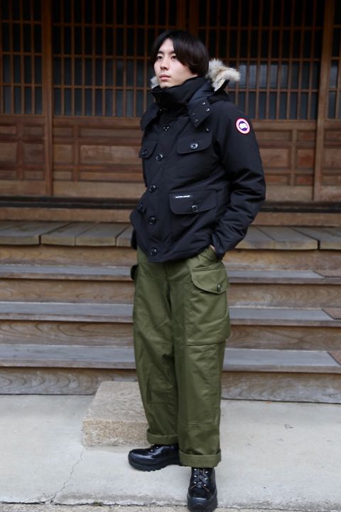 CANADA GOOSE RUSSELL PARKA"BLACK"style.2020.8.8.