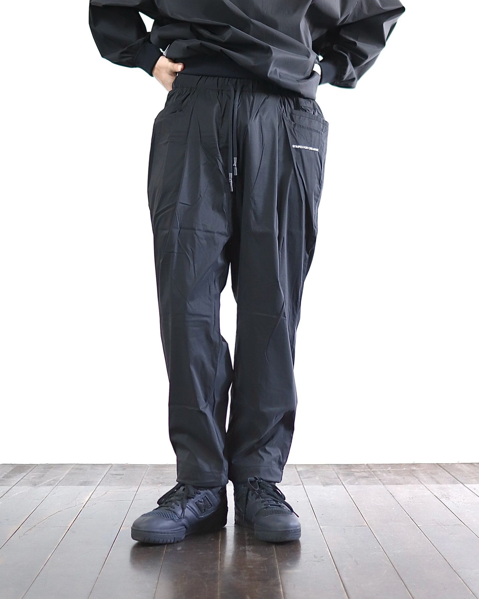 S.F.C-Stripes For Creative- 24SS NYLON CREW＆WIDE TAPERED EASY PANTS style 2024.3.16