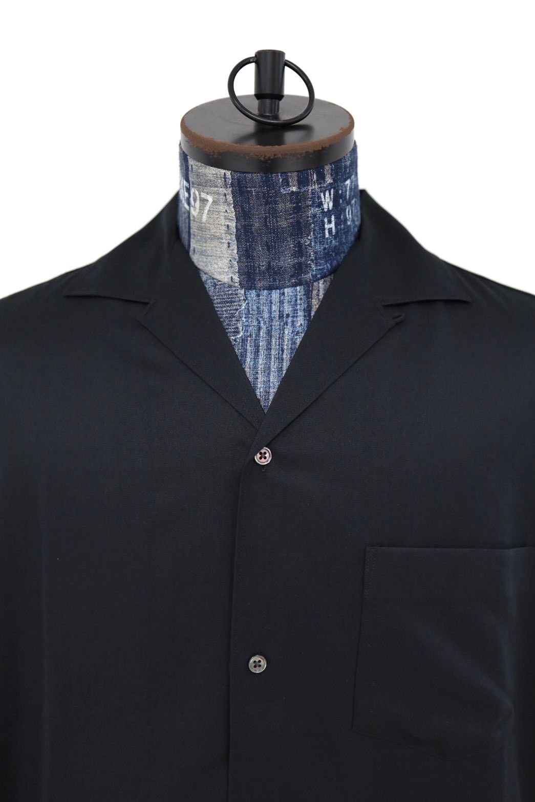 フレッシュサービス COOLFIBER OPEN COLLAR S/S SHIRT(FSC261-50253)BLACK☆4月11日(土)発売！