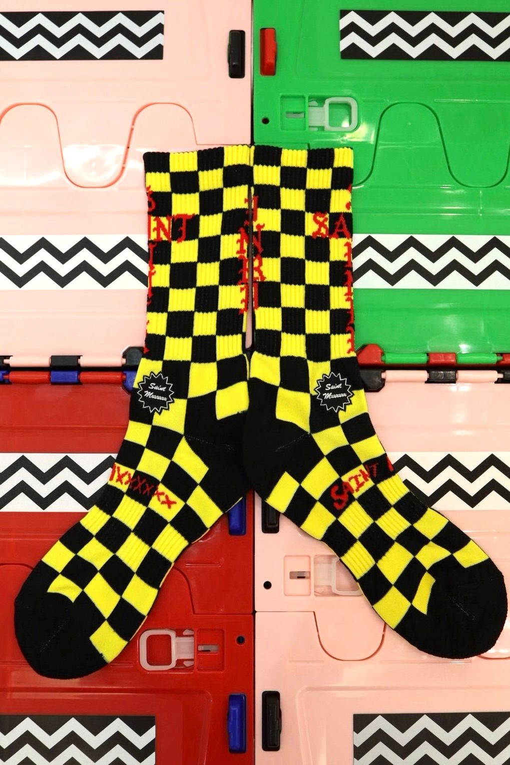 SAINT M×××××× - セントマイケル 26AW CHECK SOCKS(SM-MK1-0000-104