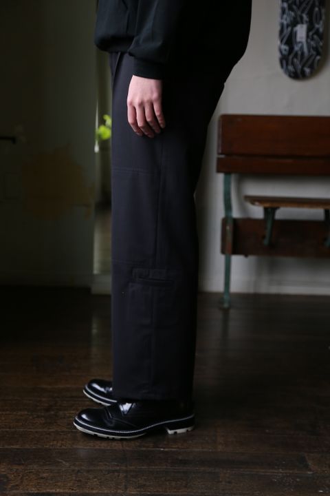 MATSUFUJI Modified Farmers Trousers(M211-0401)"BLACK" style.2021.1.22.