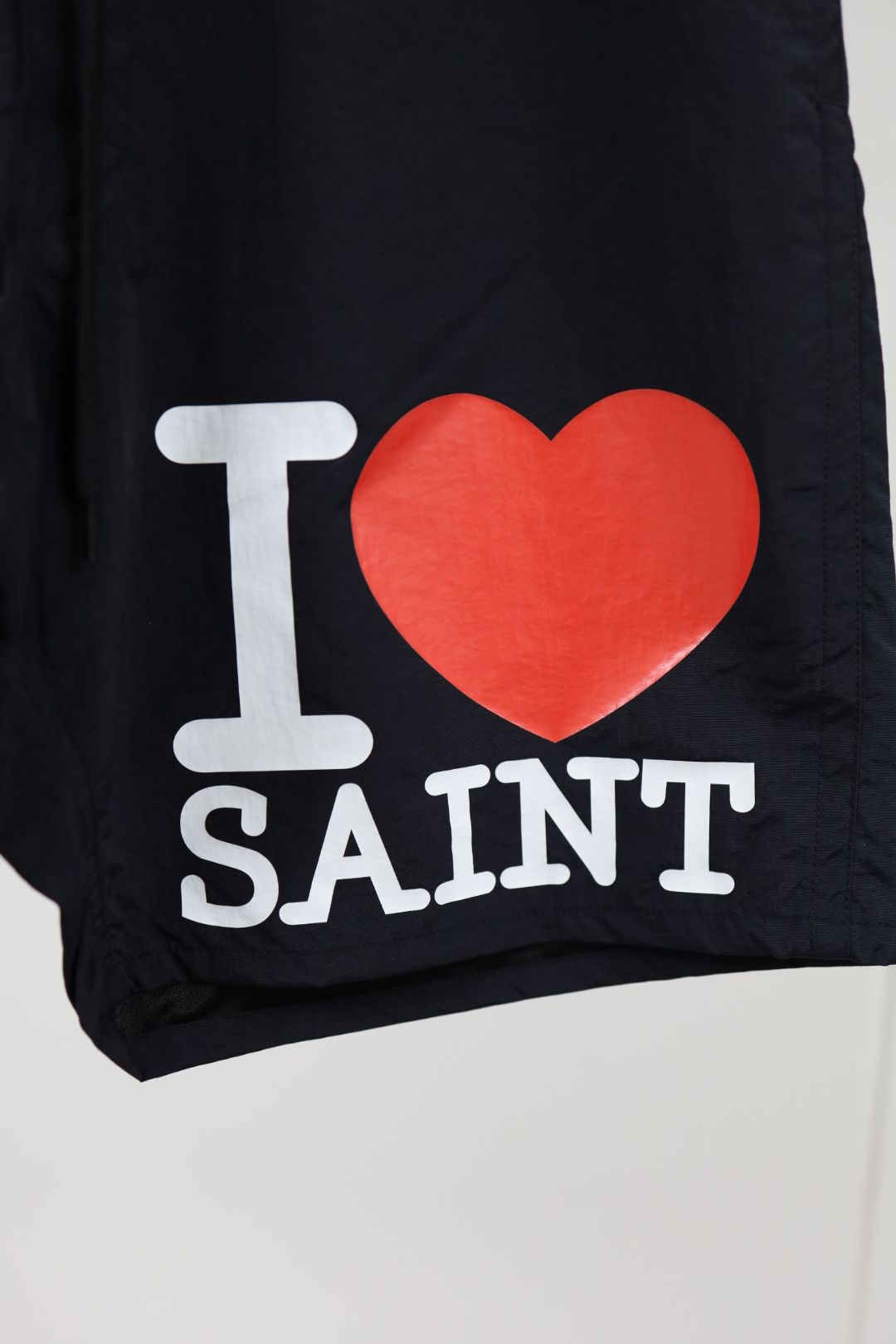 セントマイケル 26SS I LOVE SAINT_NYLON SHORTS(SM-MK8-0000-071)BLACK☆4月29日(水)新作発売！