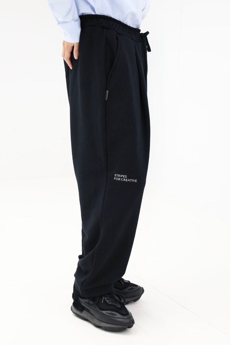 S.F.C 25FW エスエフシー TECH WIDE TAPERED SWEAT PANTS (SFCFW25CS03)Black