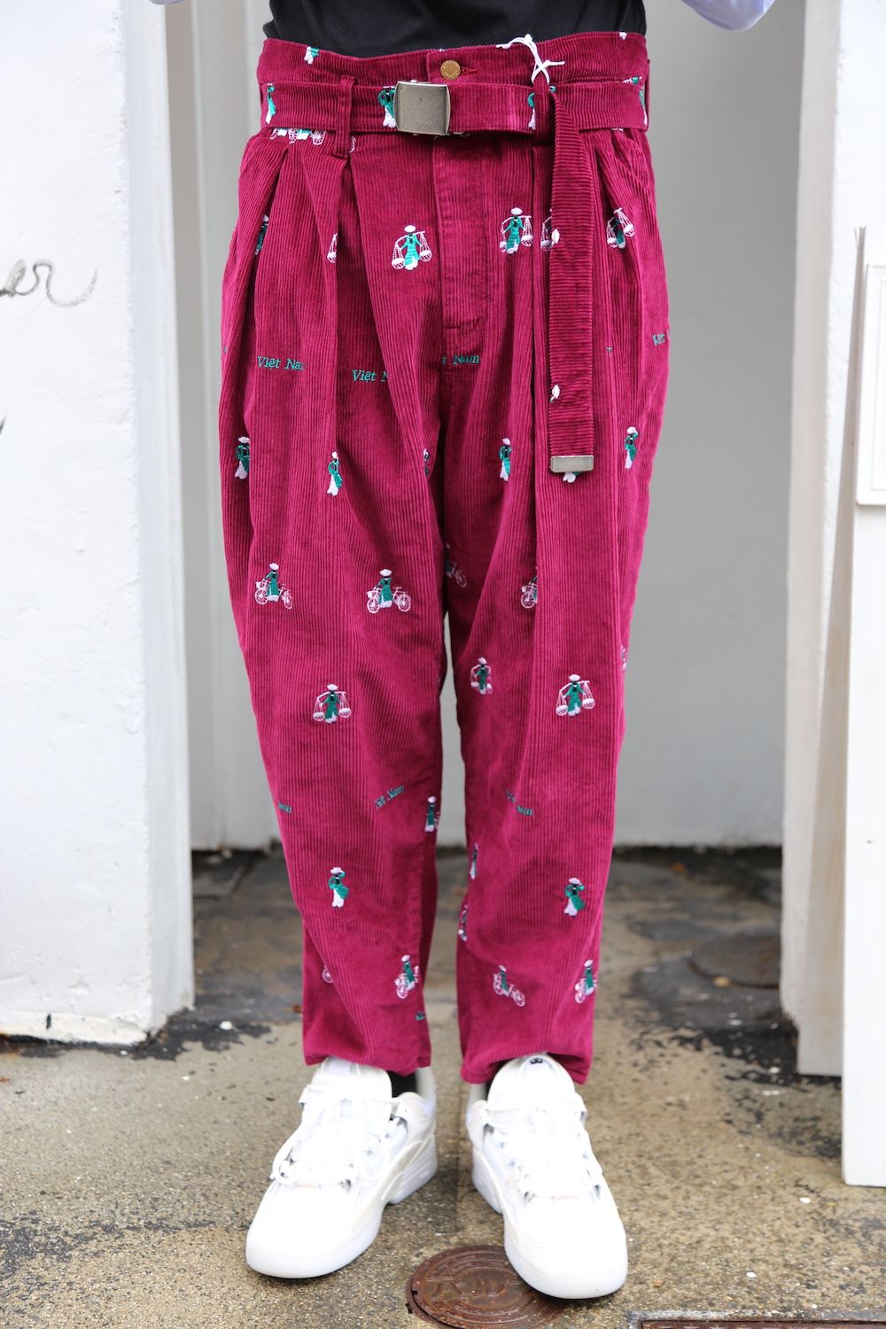 VETNAM EMBROIDERY COURDUROY JACKET & VETNAM EMBROIDERY WIDE TAPERED TROUSERSセットアップスタイル.2020.9.12.