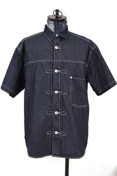 コムデギャルソンオム26SS 綿ライトオンスデニム半袖シャツ(HQ-B018-051)INDIGO☆4月3日(金)発売！