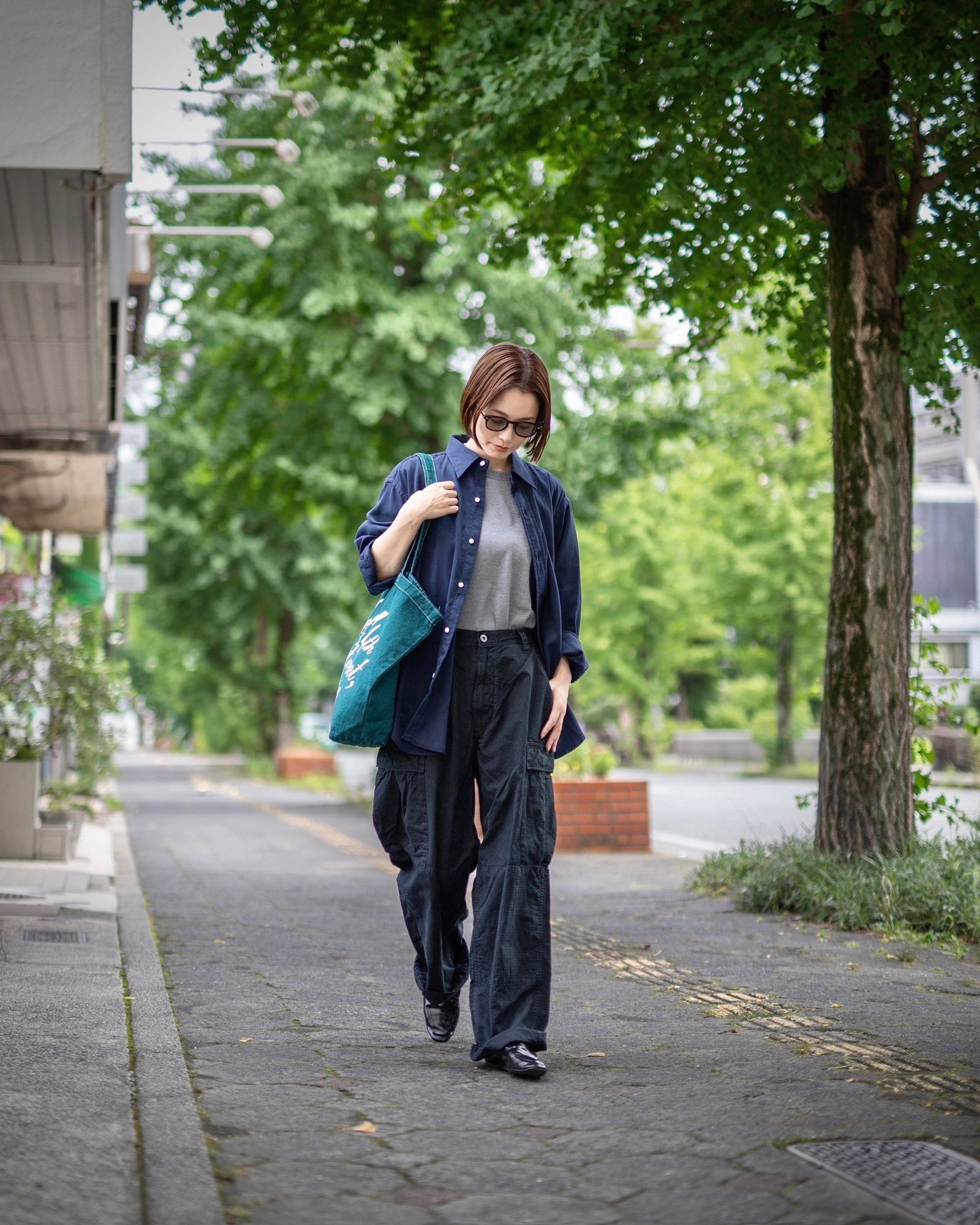 A.PRESSE  Twill Regular Collar Shirt style 2024.07.13