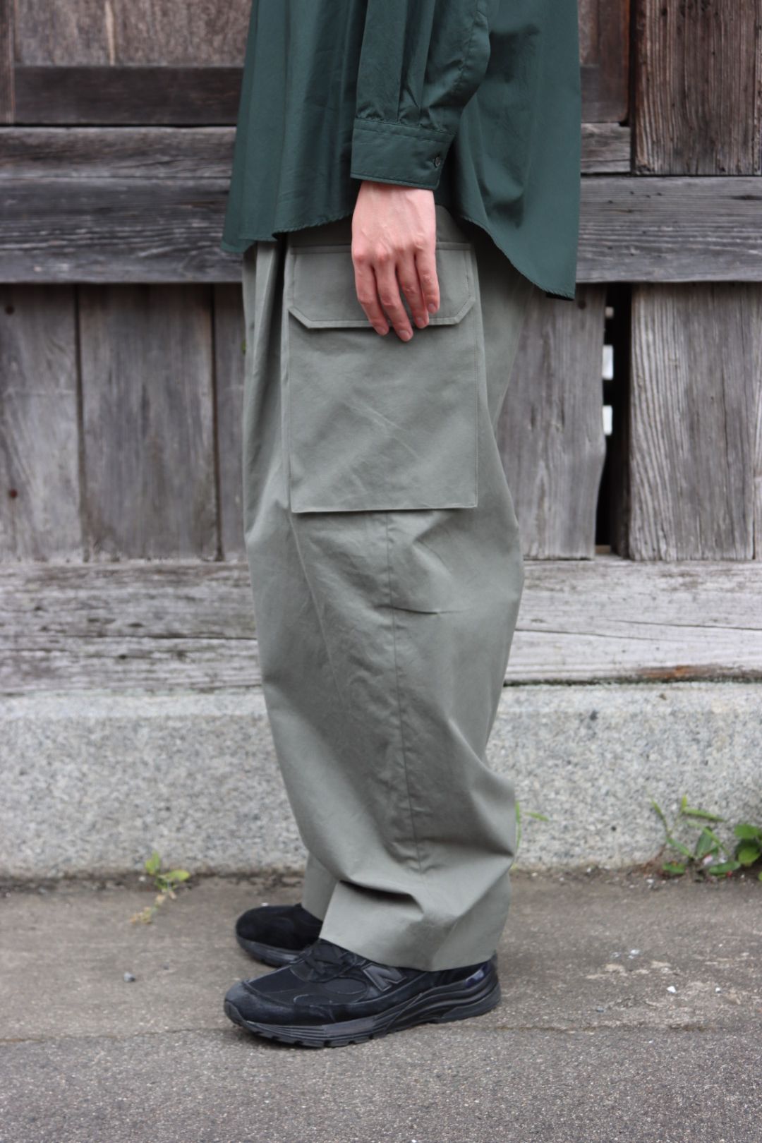 Graphpaper Broad L/S Oversized Regular Collar Shirt style.2022.7.24