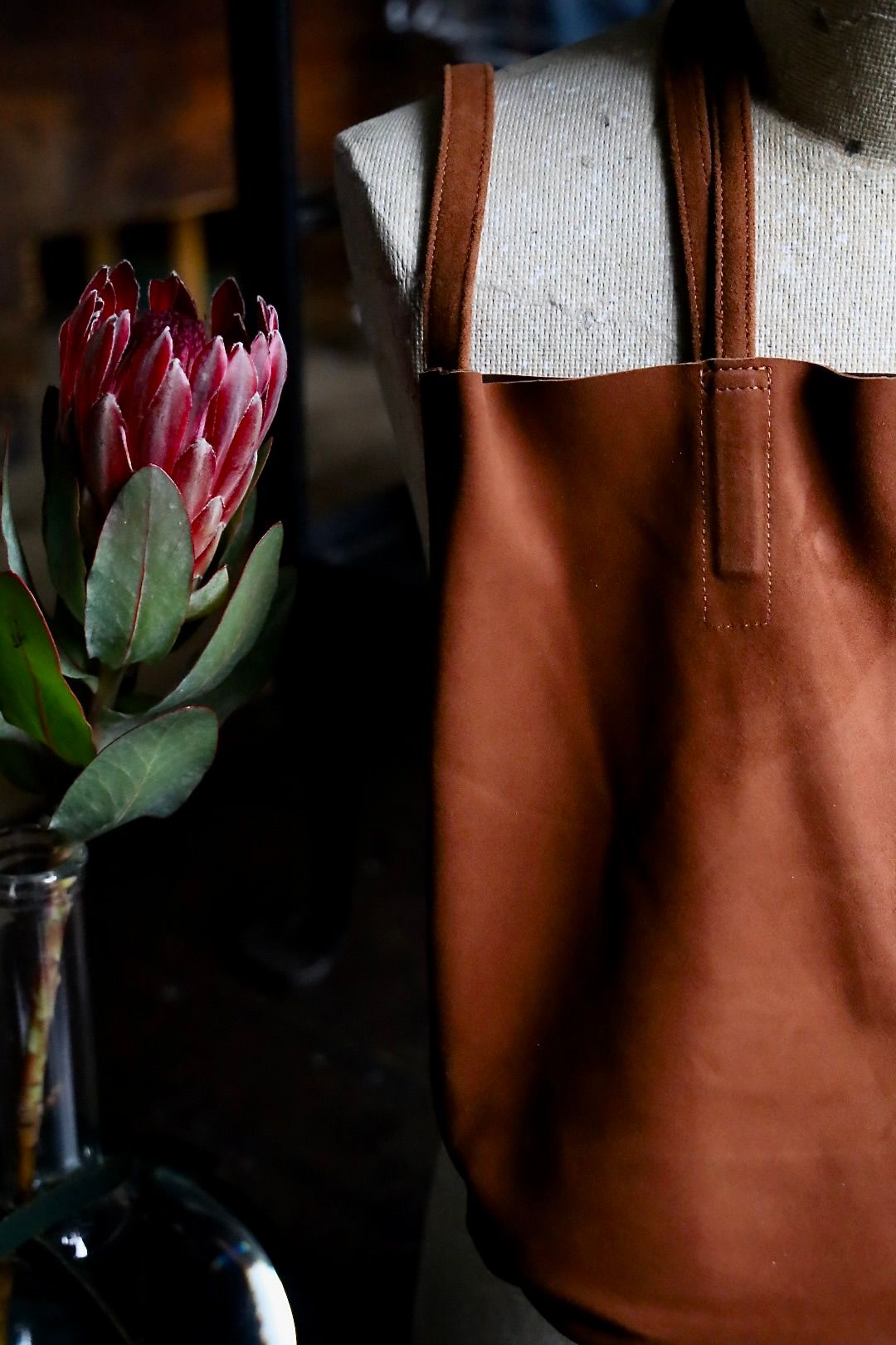 Morphee / モルフェトートバッグ 3WAY MIDIUM TOTE(LONG)OIL SUEDE BROWN