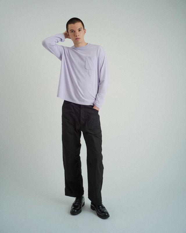 ファウンダ DOUBLE KNEE PANTS (015FD252014)BLACK