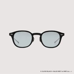 ノチノオプティカル   "JIFUSAN" #6. GLOSS BLACK × BLUE GREY to GREY(調光モデル)