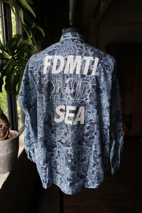 ファンダメンタル シャツ FDMTL×WIND AND SEA"Printed Boro SHIRTS"☆10月5日(土)発売！