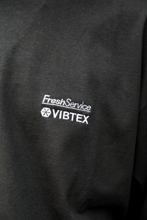 FreshService VIBTEX for FreshService L/S CREW NECK TEE (BLACK) 5月31日(土)新作発売！