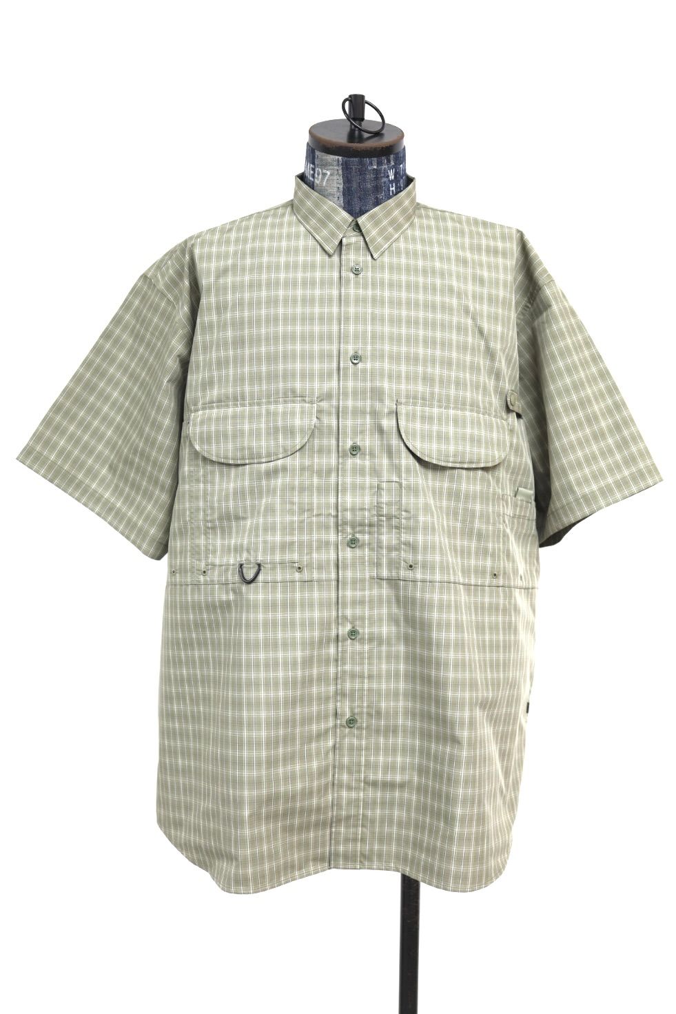 DAIWA PIER39(ダイワピア39) TECH FISHING SHIRT S/S SUMMER PLAID(BE-70026)SAGE GRAY☆2月21日(土)発売！